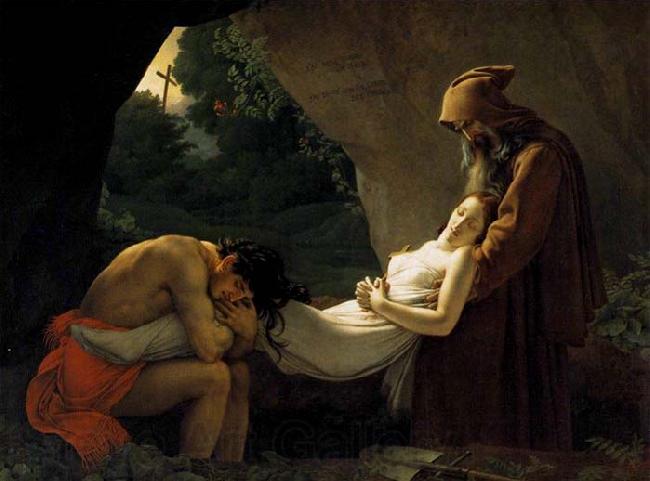 Girodet-Trioson, Anne-Louis The Entombment of Atala Norge oil painting art